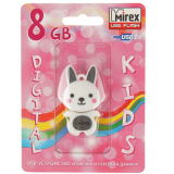 USB  8GB  Mirex  Кролик  серый  (ecopack)